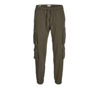JACK & JONES Men's Jpstbill Jjmulti Tapered Cargo Trousers, Olive Night, M