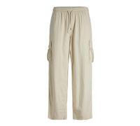 JACK & JONES Men's Jpstbill Jjnate Linen Blend Cargo Jog Sn Trousers, Summer Sand, M