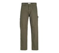 JACK & JONES Men's Jpsteddie Jjbarkley Carpenter Pant Cargo Trousers, Olive Night, 32 W/34 L