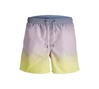 JACK & JONES Men's Jpstfiji Jjswim Dip Dye Ly Sn Swimming Shorts, Flint Stone, M