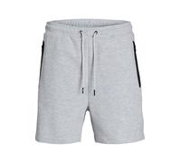 JACK & JONES Men's Jpstgordon Fusion Sweat Shorts SRT Sn, Light Grey Mix, M