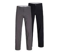 JACK & JONES Jpstkane Dave Chino 2Pk Mp Noos, Black, 34 W/34 L