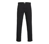 JACK & JONES Men's Jpstkane Jjbarret Chino Noos Trousers, Black, 32 W/34 L
