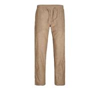 JACK & JONES Men's Jpstkane Jjsummer Linen Blend Jogger Sn Fabric Trousers, Rubber/Detail: Melange, S