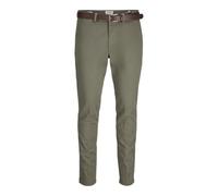 JACK & JONES Jpstmarco Franco Chino W Belt, Dusty Olive, 31 W/34 L