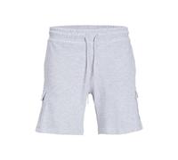 JACK & JONES JPSTSWIFT AUT Cargo Sweat Shorts, White Melange, L
