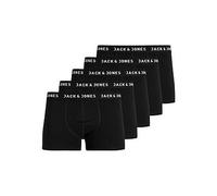 Jack & Jones Junior Boys 5 Pack Huey Trunks, Black, Size Age: 6 Years Black