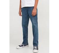 Jack & Jones Junior Boys Clark Original 223 Regular Fit Jeans - Blue, Blue, Size Age: 10 Years Blue