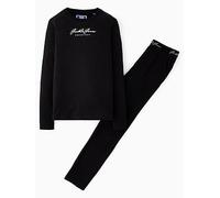 Jack & Jones Junior Boys Clyde Long Sleeve Pyjamas, Black, Size 10 Years Black