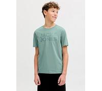Jack & Jones Junior Boys Corp Logo Short Sleeve T-Shirt, Light Green, Size 12 Years Light Green