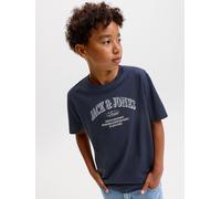 Jack & Jones Junior Boys Denver Logo Short Sleeve Tshirt, Navy Blazer, Size 14 Years Navy Blazer