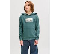 Jack & Jones Junior Boys Fusion Printed Hoody, North Atlantic, Size 16 Years North Atlantic