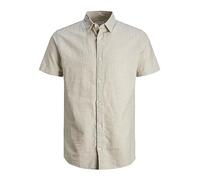 JACK&JONES JUNIOR Boy's Jjelinen Shirt Ss Sn Jnr Jeans, Crockery, 140