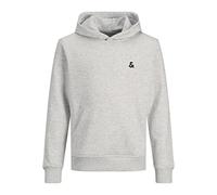 JACK&JONES JUNIOR Boy's JJESTAR ROOF Sweat Hood NOOS JNR Sweatshirt, White Melange, 164