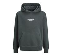 JACK&JONES JUNIOR Boy's JORVESTERBRO Sweat Hood NOOS JNR Sweatshirt, Forest River/Fit:Loose, 176