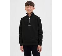 Jack & Jones Junior Boys Soho 1/4 Zip Sweater, Black, Size 8 Years Black