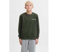 Jack & Jones Junior Boys Yuki Studio Back Print Sweat, Khaki, Size 10 Years Khaki