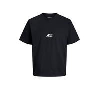 JACK & JONES Junior Jcotier Back Print Tee SS Crew NEC Jnr, Black, 14 Years