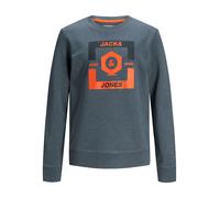 Jack & Jones Junior Sweatshirts Boy Crew Neck Soft Comfy Logo Print Pullover Top
