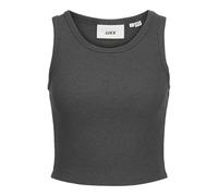 JJXX Women's Jxfallon Str Sl Rib Top JRS Noos Tank, Dark Grey Blend, M