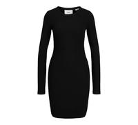 JJXX Women's Jxforest Str Ls Rib Short Dress JRS Sn, Black, XS