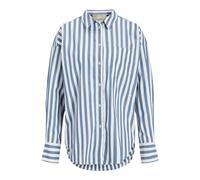 JJXX Women's Jxjamie Ls Relaxed Poplin Shirt WVN Noos, Coronet Blue/Stripes: Block, M