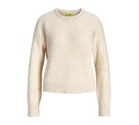 Jack & Jones Jxmilly Structure Crew Neck Knit Sn, Fog, M