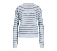 JACK&JONES JXPENELOPE Crew Neck Knit SN, Skyway/Stripes:/Coronet Blue, L