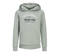JACK & JONES Boys Logo Hoodie Iceberg Green 140