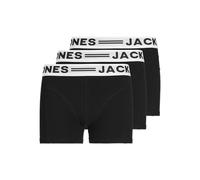 Jack & Jones Junior Boys Sense 3 Pack Trunks - Black, Black, Size Age: 8 Years Black