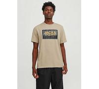 Jack & Jones Large Logo Print T-Shirt Crockery