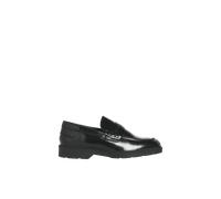 JACK & JONES Leather Slip-On Loafers Black