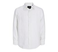 Jack & Jones Linen Shirt In Bright White Size Small Male