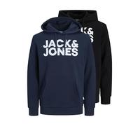 JACK&JONES Logo Men's pullover printed multi-pack sweatshirts, Regular Fit, 2pk (Medium)
