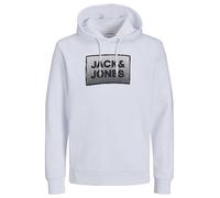 Jack & Jones Logo Print Hoodie White