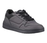 JACK & JONES Men's Jfwlondon Pu Nubuck Trainers Sneaker, Charcoal, 7 UK