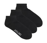 JACK & JONES Men's Jaclouis Dongo Socks 3 Pack Noos, Black/Pack: Black-Black, One Size