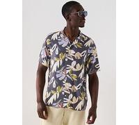 Jack & Jones Luke Varenna Aop Short Sleeve Shirt - Iron Gate, Iron Gate, Size L, Men Iron Gate