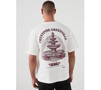 Jack & Jones Maine Back Graphic T-Shirt, Cloud Dancer, Size L, Men Cloud Dancer
