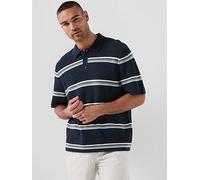 Jack & Jones Maine Knit Short Sleeve Polo Blue 2XL Men