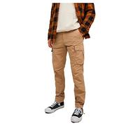 JACK & JONES Men's Jpstace Jjtucker AMA Noos Cargo Trousers, Dune/Detail:Solid, 33 W/30 L