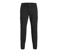 JACK & JONES Male Cargo Trousers Slim Fit Cargo Trousers, Black, 50 W/32 L
