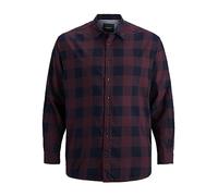 Jack & Jones Gingham Twill Long Sleeve Shirt Blue 8XL Men