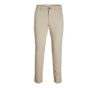 JACK & JONES Male Chino Trousers Slim Fit Chino Trousers, Beige, 34 W/30 L