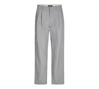 JACK & JONES Male Chino Trousers, Wide Leg Fit Chino Trousers, Light Grey Mix, 36 W/32 L