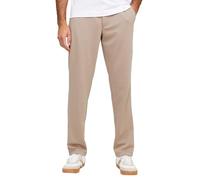 JACK & JONES Male Classic Trousers Slim Fit Classic Trousers, Crockery, 34 W/32 L