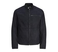 JACK & JONES Male Faux Leather Jacket, jet black, M