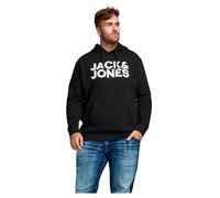 JACK & JONES Men's Jjecorp Logo Sweat Hood Noos Ps Sweatshirt, Black 3, 6XL