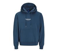 JACK & JONES Male Hoodie Printed Hoodie, Blue (insignia blue), L