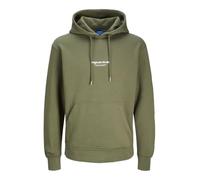 JACK & JONES Male Hoodie Printed Hoodie, Dusty Olive, XL